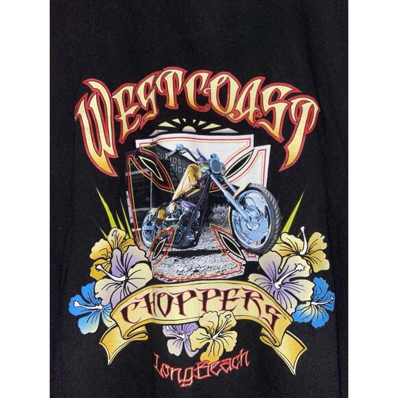 Vintage West Coast Choppers Tank Top CFL Jesse Who Long Beach 2 Sided Large - Picture 4 of 8